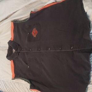 Harley Davidson Authentic Men's Biker Cut Shirt 2XL Excellent Condition 2011